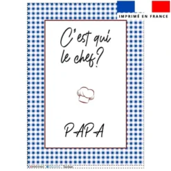Torchon imprimé c'est qui le chef ?