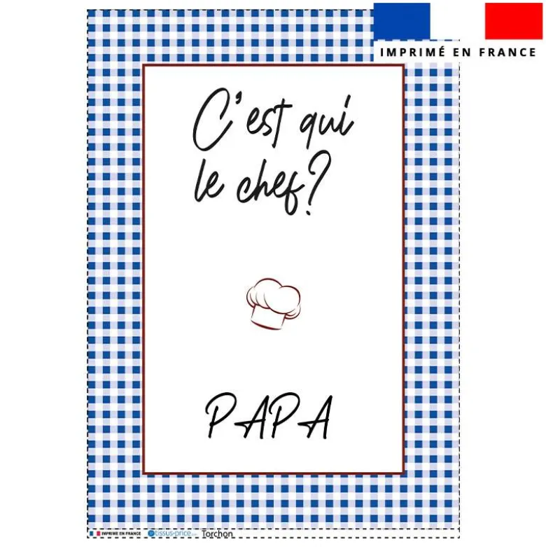 Torchon imprimé c'est qui le chef ?