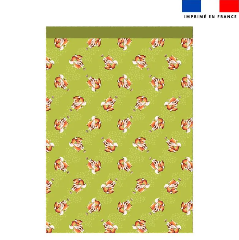 Torchon imprimé mini bébé renard - Création Stillistic