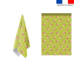 Torchon imprimé mini bébé renard - Création Stillistic