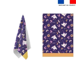 Torchon imprimé mini chouette magicienne - Création Stillistic