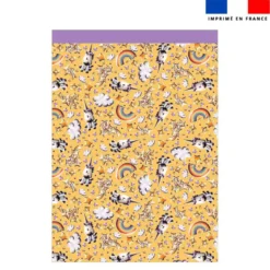 Torchon imprimé mini licorne toboggan - Création Stillistic