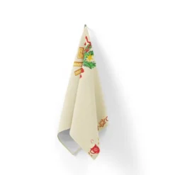 Torchon imprimé pain d'épice