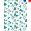 Torchon imprimé papillons d'automne bleu - Création Lili Bambou Design
