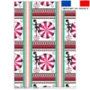 Torchon imprimé petite roue rose - Création Lili Bambou Design