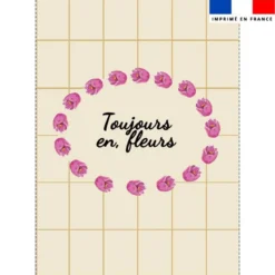 Torchon imprimé tulipe toujours en fleurs