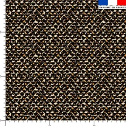 Triangle léopard - Fond noir