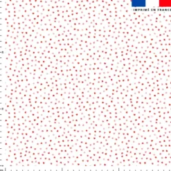 Très petits coeurs roses - Fond blanc
