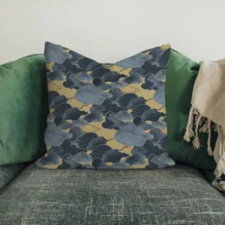 Velours beige imprimé nuage gris