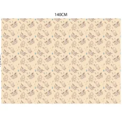 Velours beige motif boho indien