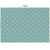 Velours bleu ciel imprimé fleur vintage seventies