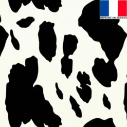 Velours imprimé vache