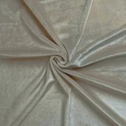 Velours stretch brillant crème