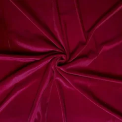 Velours stretch brillant rouge foncé