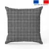 Vichy noir - Fond gris clair
