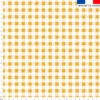 Vichy ocre 10mm - Fond blanc
