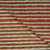 Voile de coton rayures graphiques terracotta