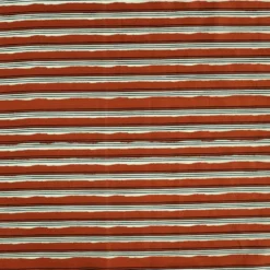 Voile de coton rayures graphiques terracotta