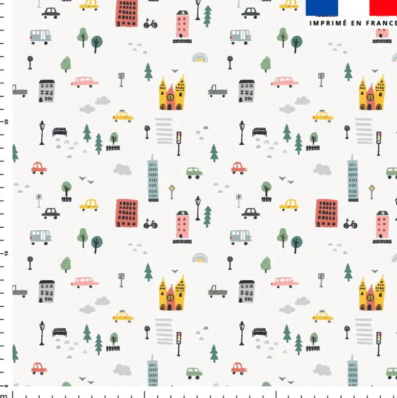 Voiture et ville - Fond grège