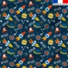 Voyage dans l'espace - Fond bleu nuit