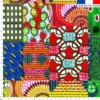 Wax patchwork multicolore