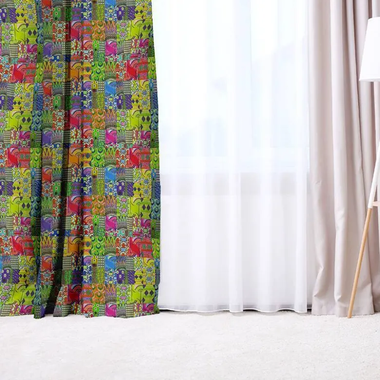 Wax patchwork multicolore